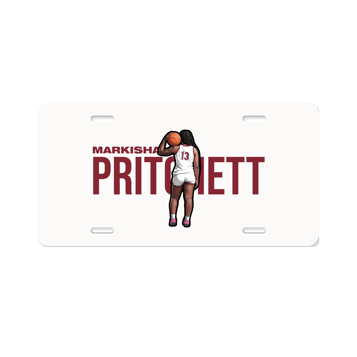License Plate — Player Name in Classic