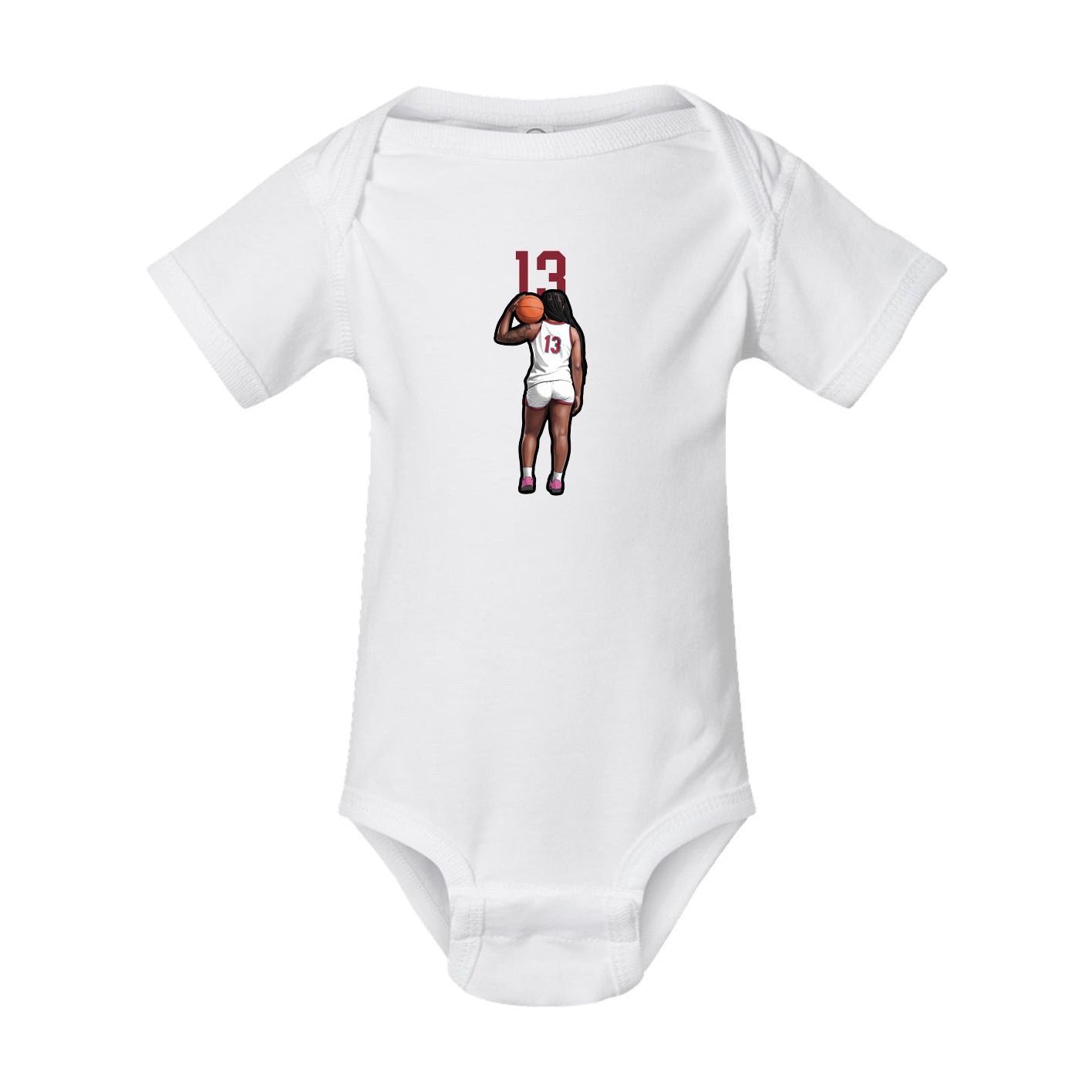 Baby Onesie — Number Top in White