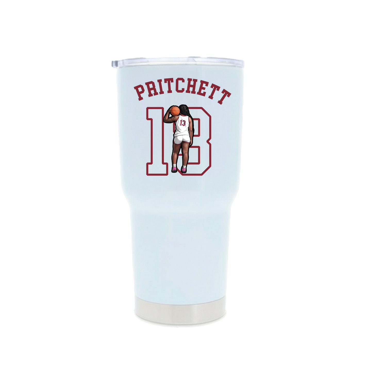 30oz Stainless Steel Tumbler — Shirsey Arch in White