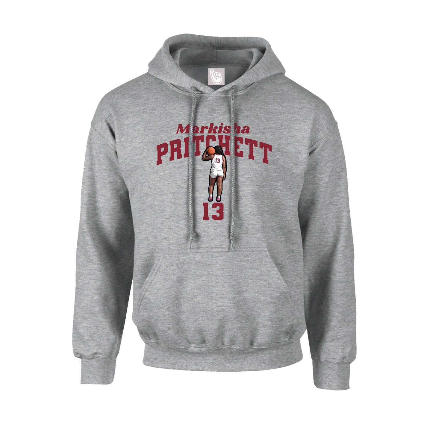 Youth Hoodie — Signature Arch in Grey