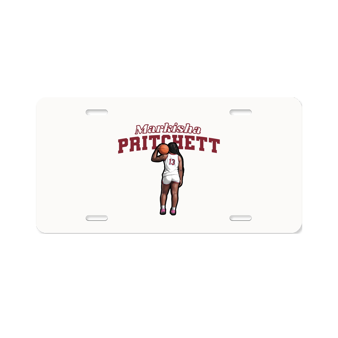 License Plate — Name Arch in Classic
