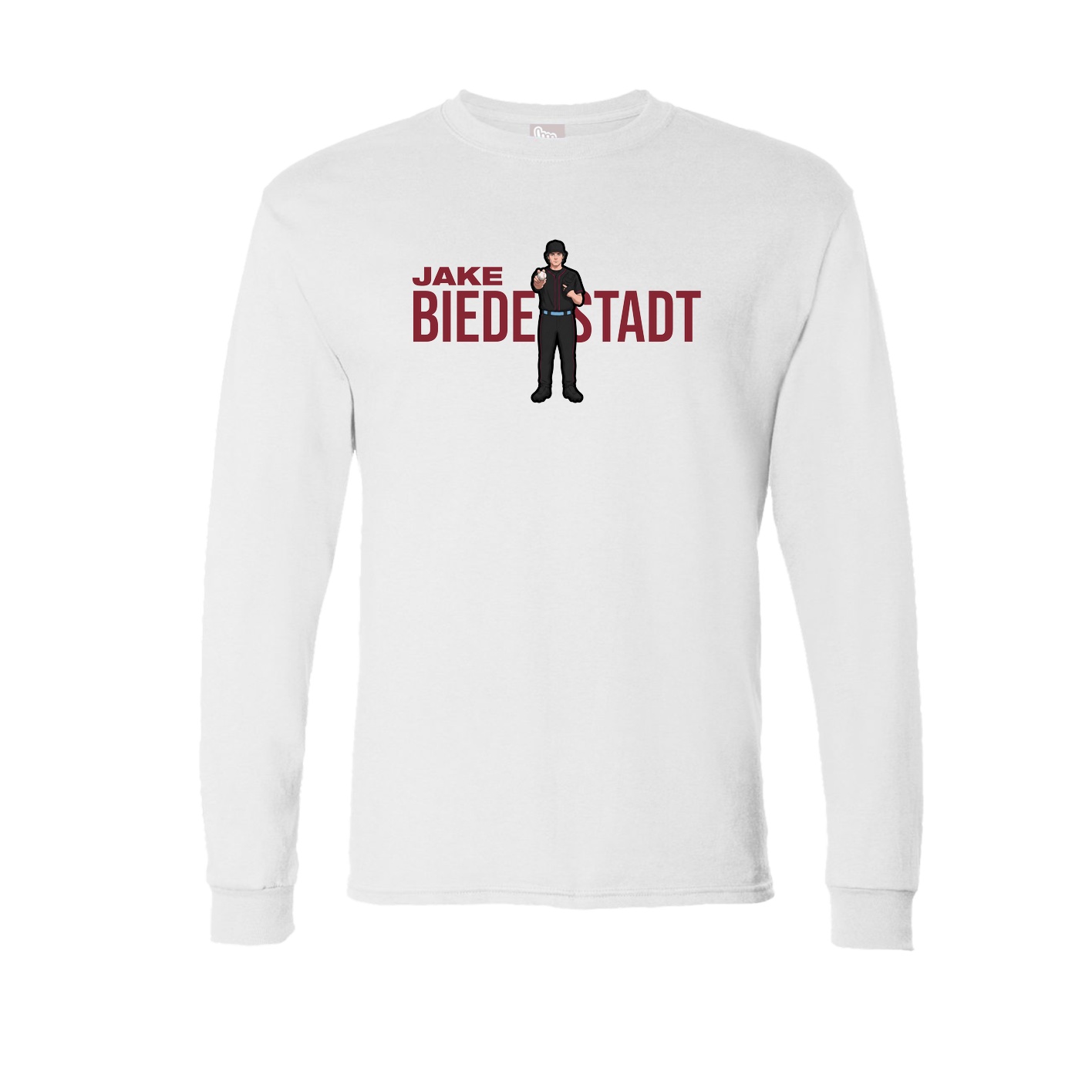 Long Sleeve Tee — Player Name in White