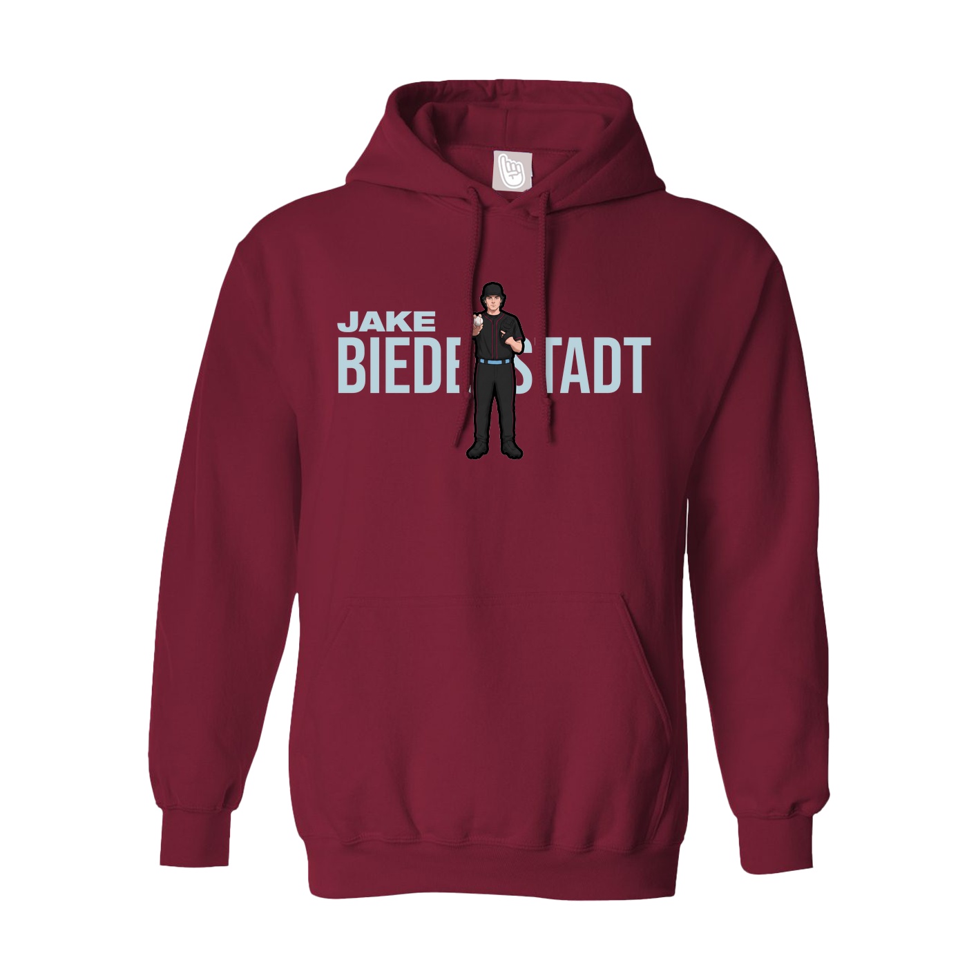 Hoodie — Player Name in Cardinal