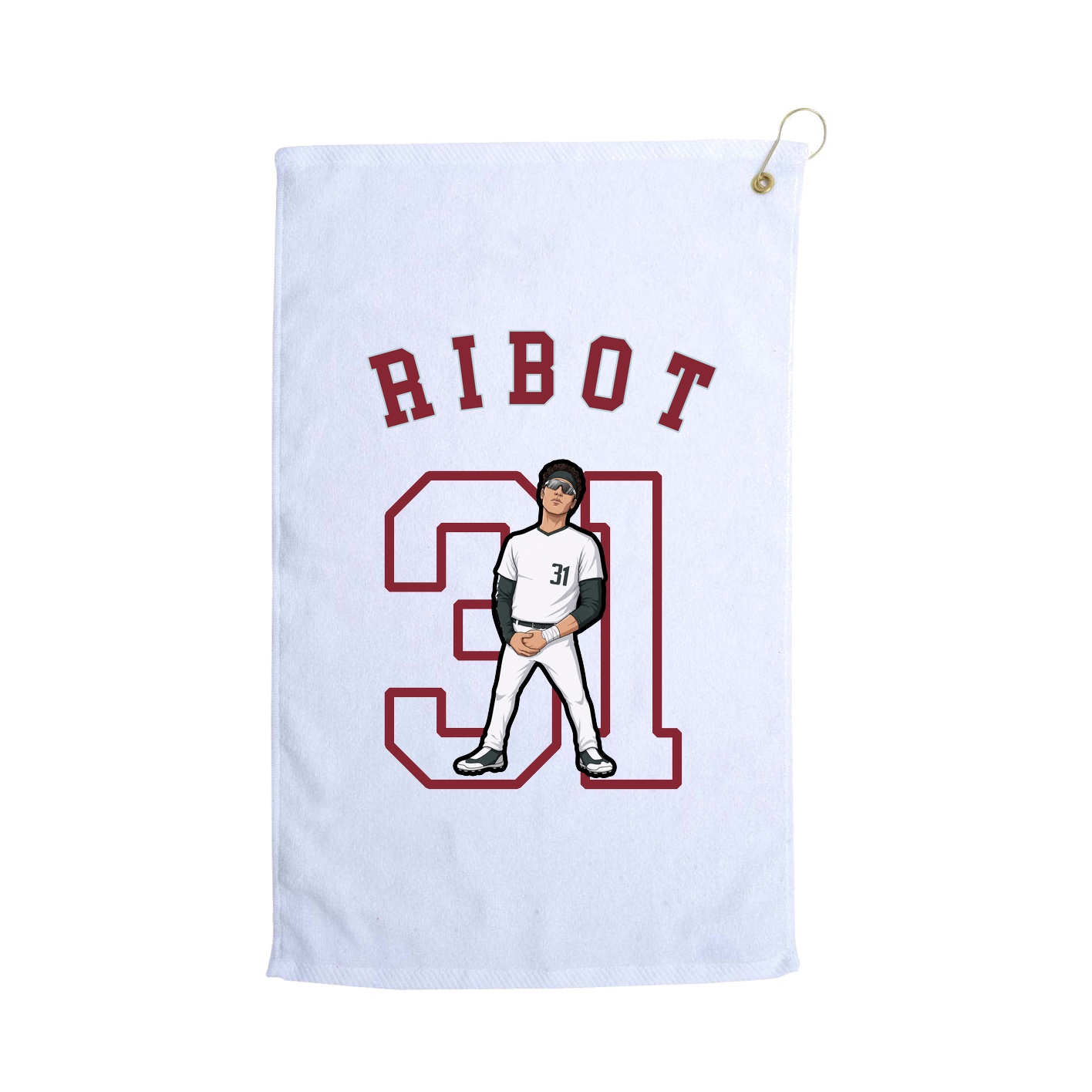 Golf Towel — Shirsey Arch in White