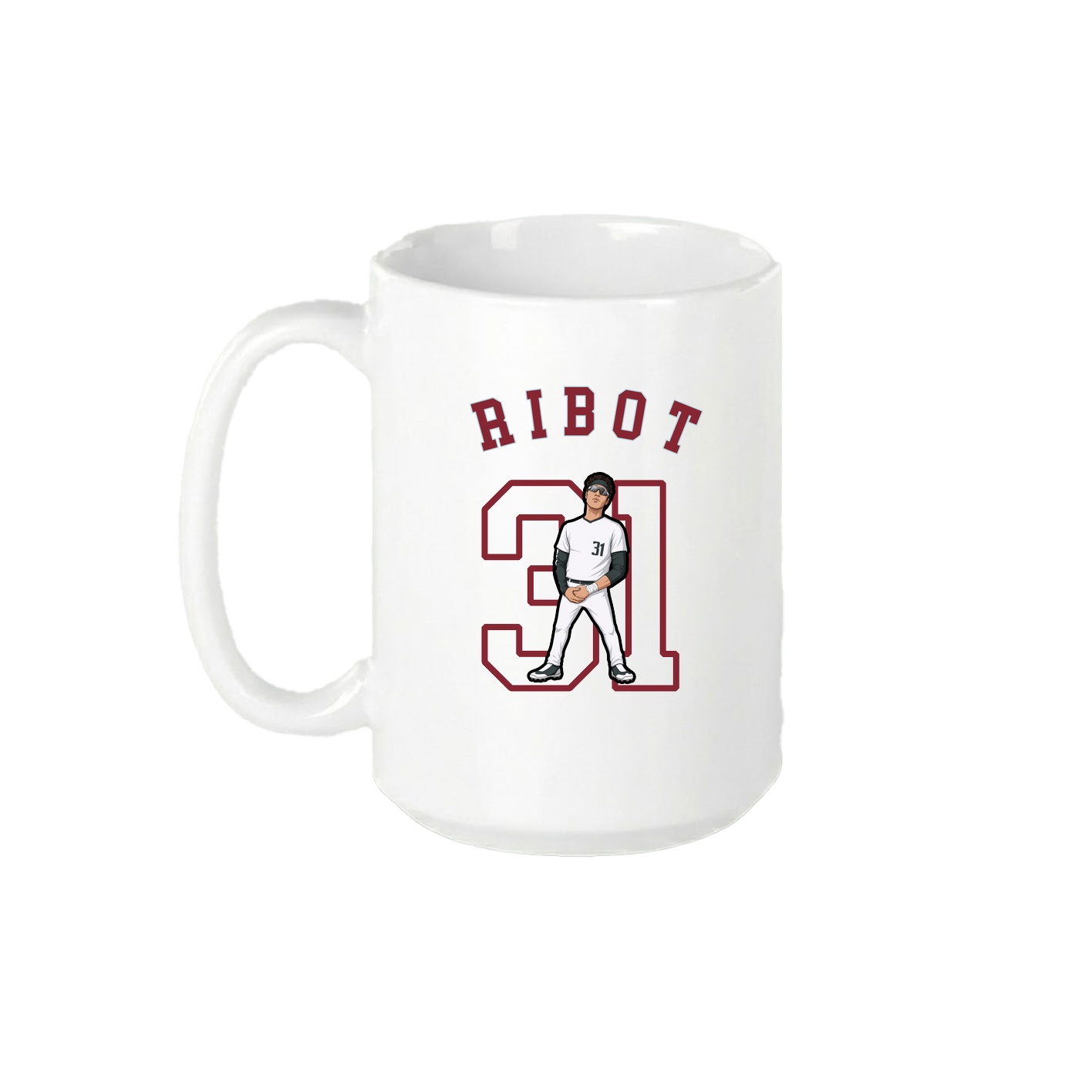 15oz Coffee Mug — Shirsey Arch in White