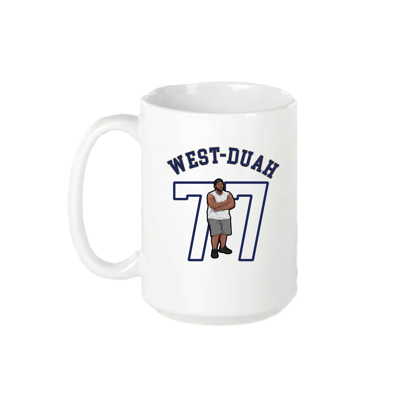15oz Coffee Mug — Shirsey Arch in White