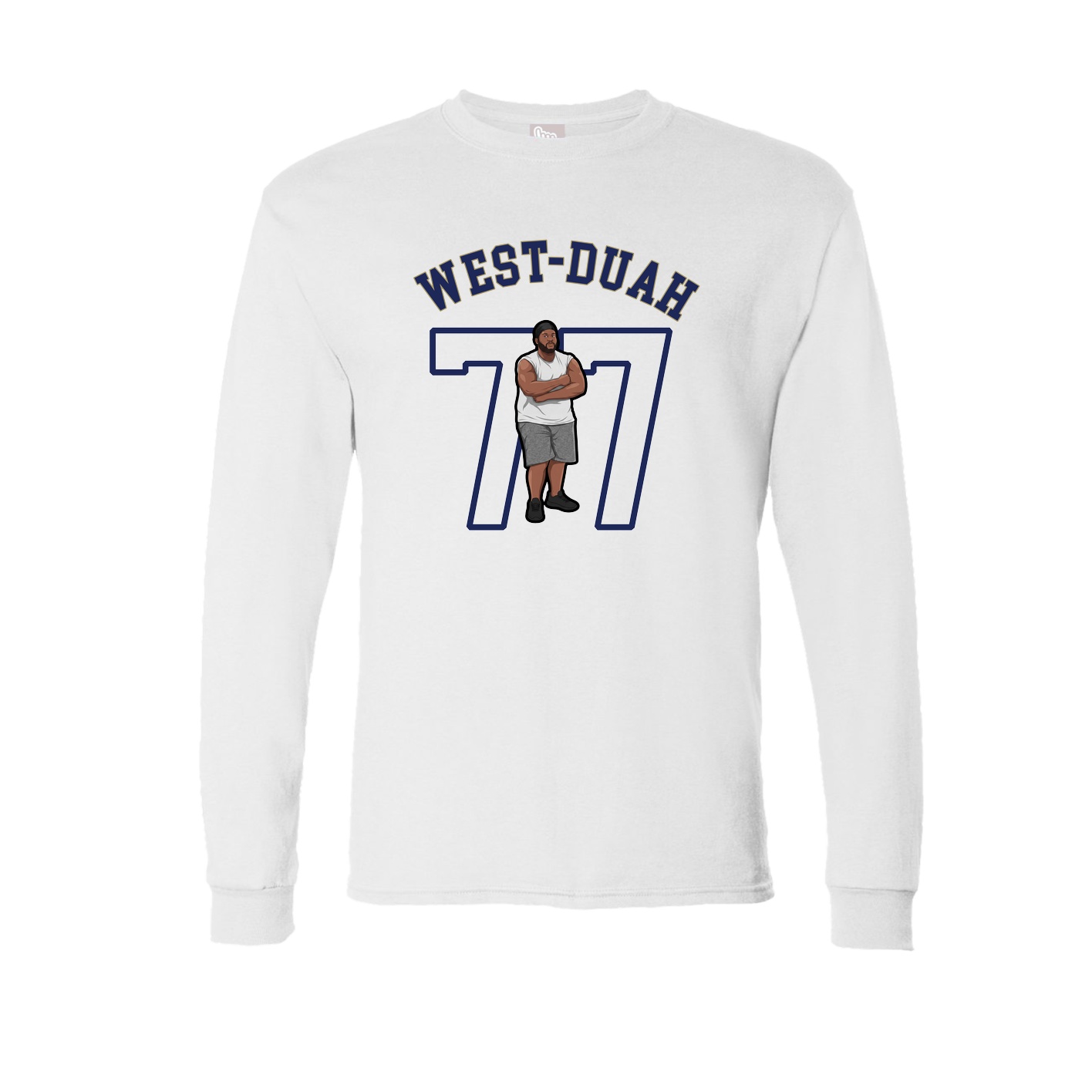 Long Sleeve Tee — Shirsey Arch in White