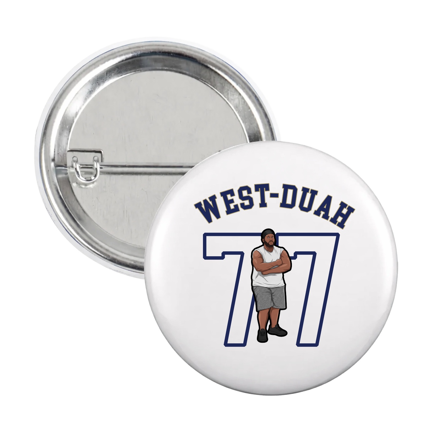 Game Day Button — Shirsey Arch in White