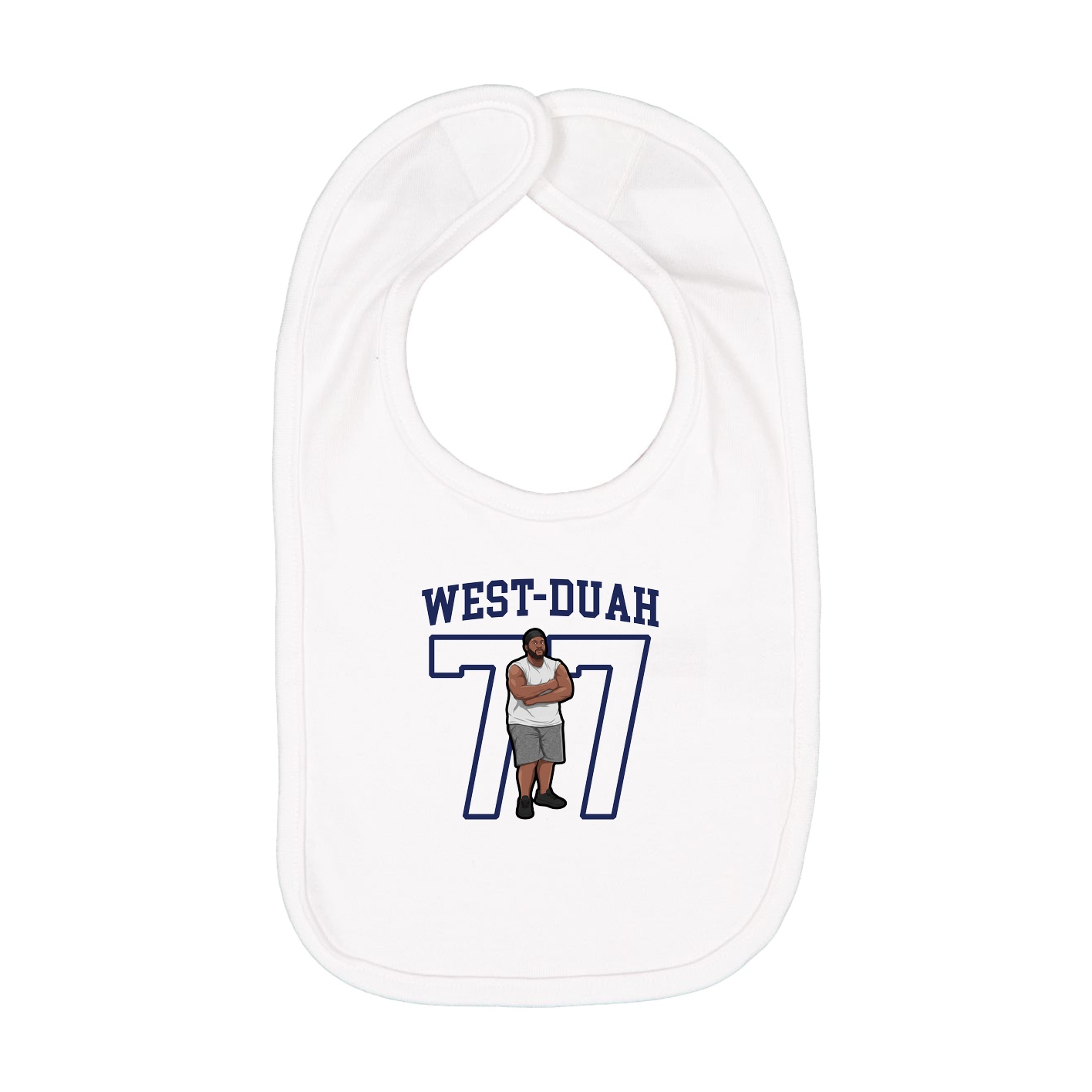 Infant Bib — Shirsey in White