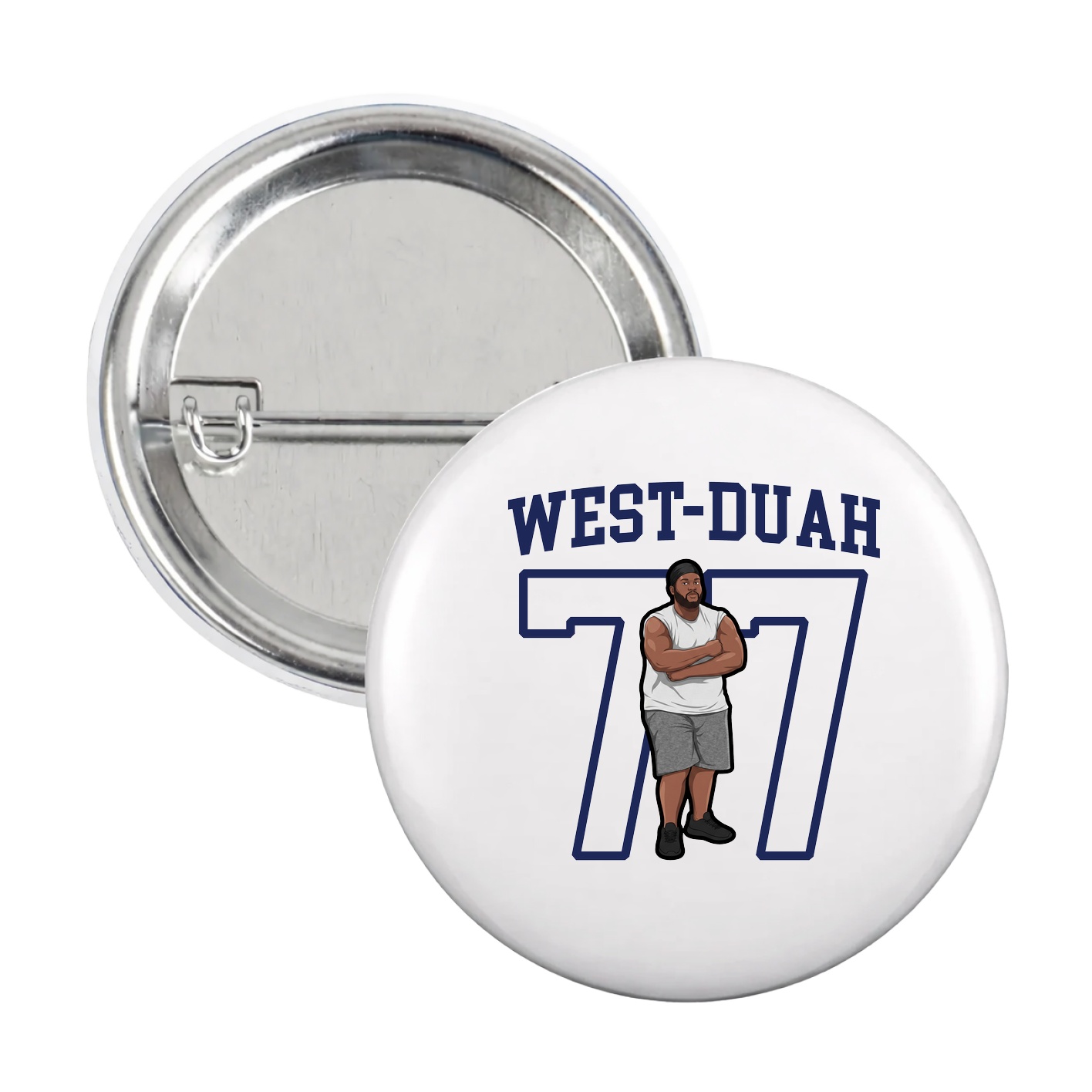 Game Day Button — Shirsey in White