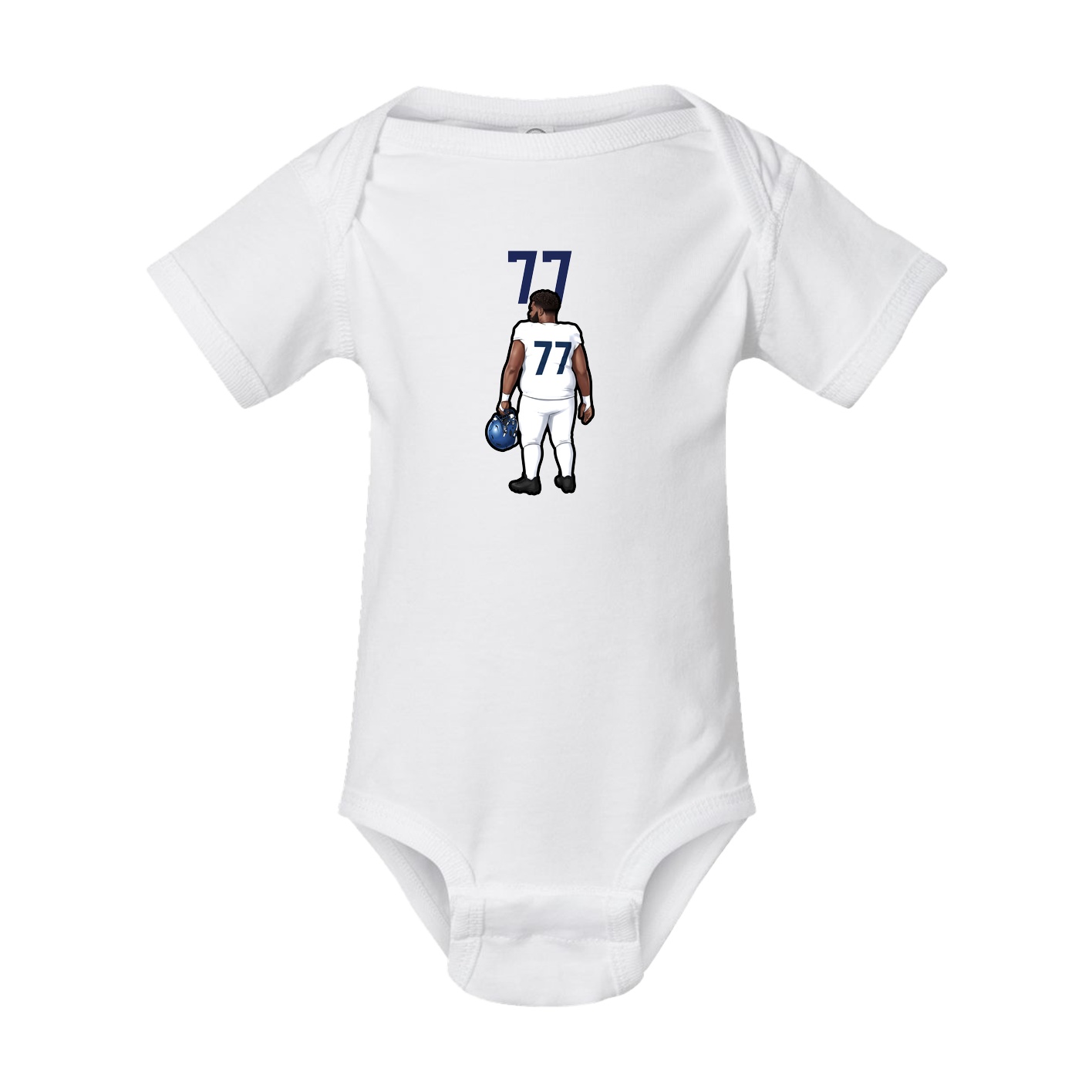 Baby Onesie — Number Top in White