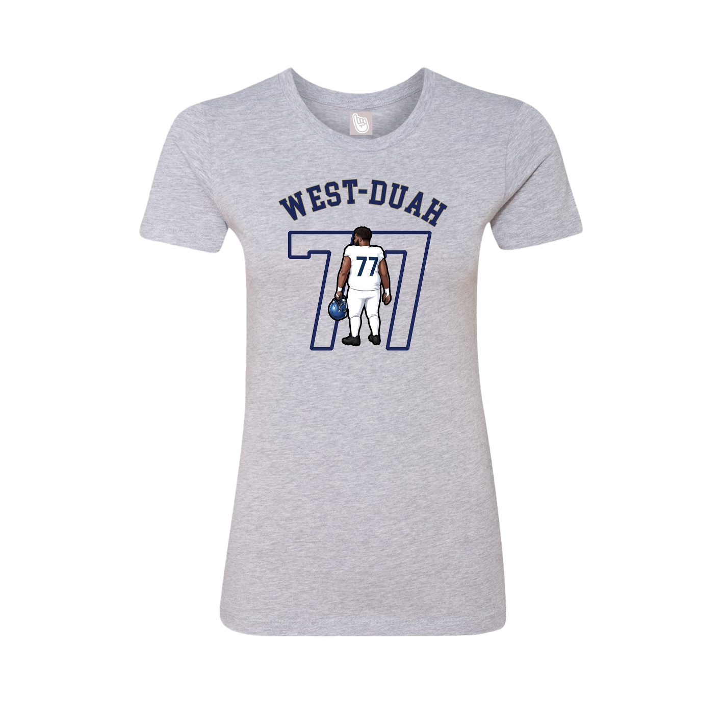 Fitted Women's Tee — Shirsey Arch in Grey