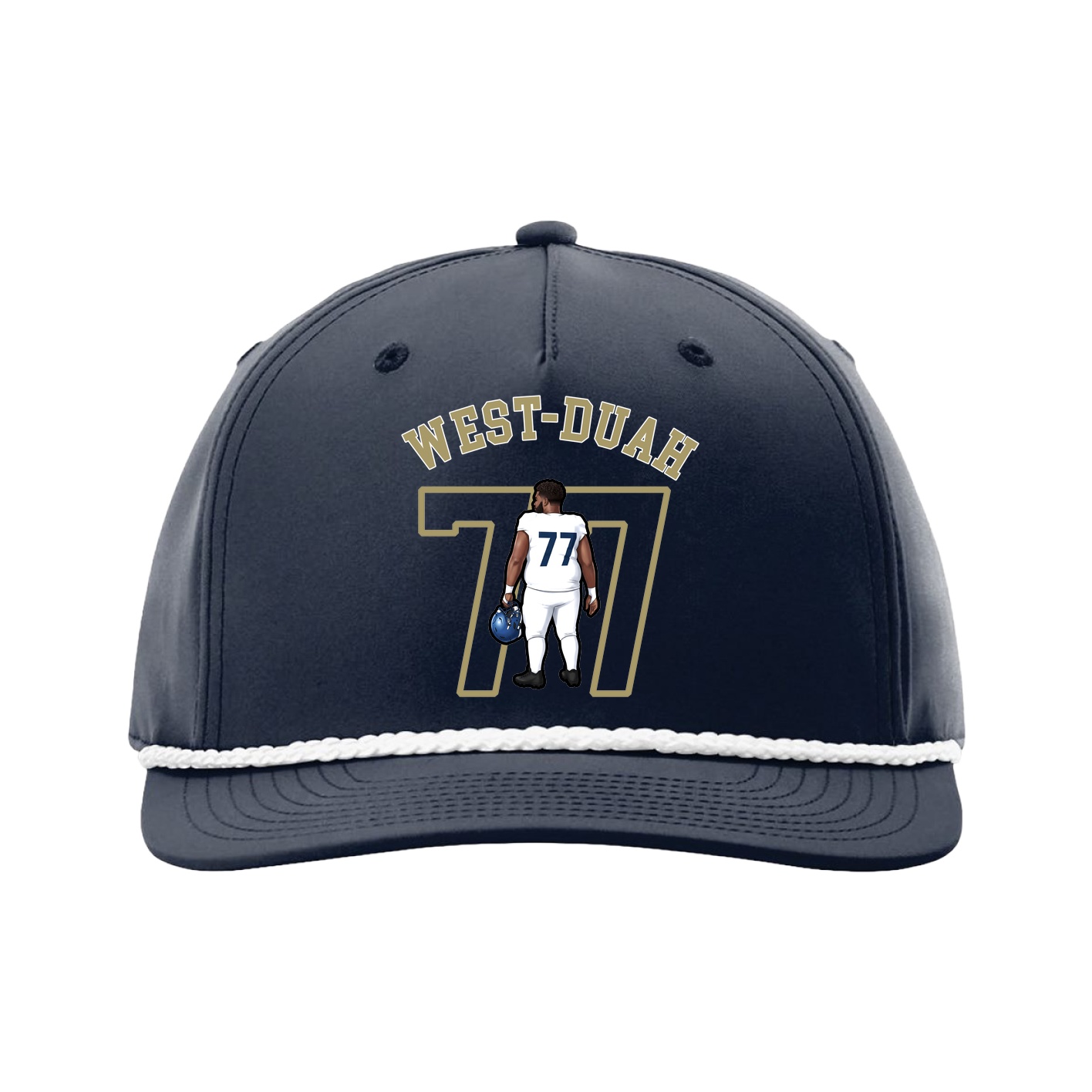 Five-Panel Classic Rope Cap — Shirsey Arch in Navy