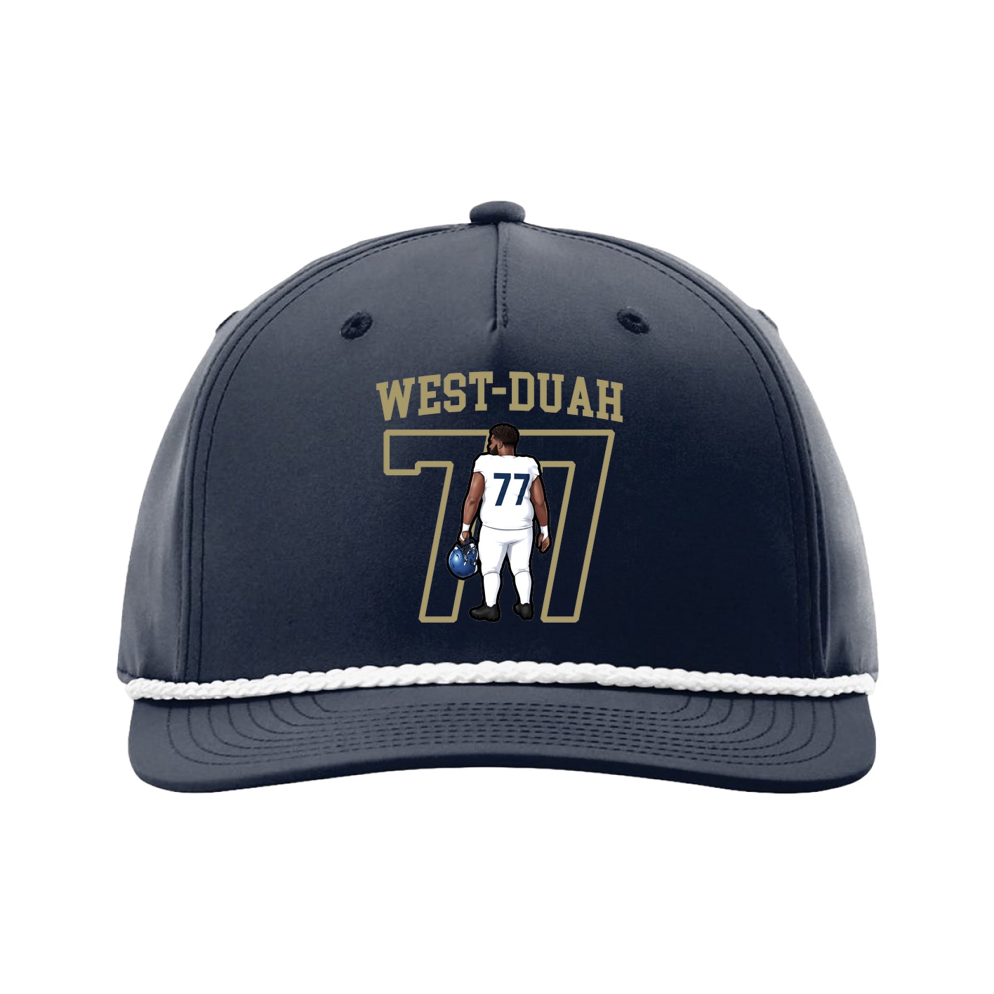 Five-Panel Classic Rope Cap — Shirsey in Navy