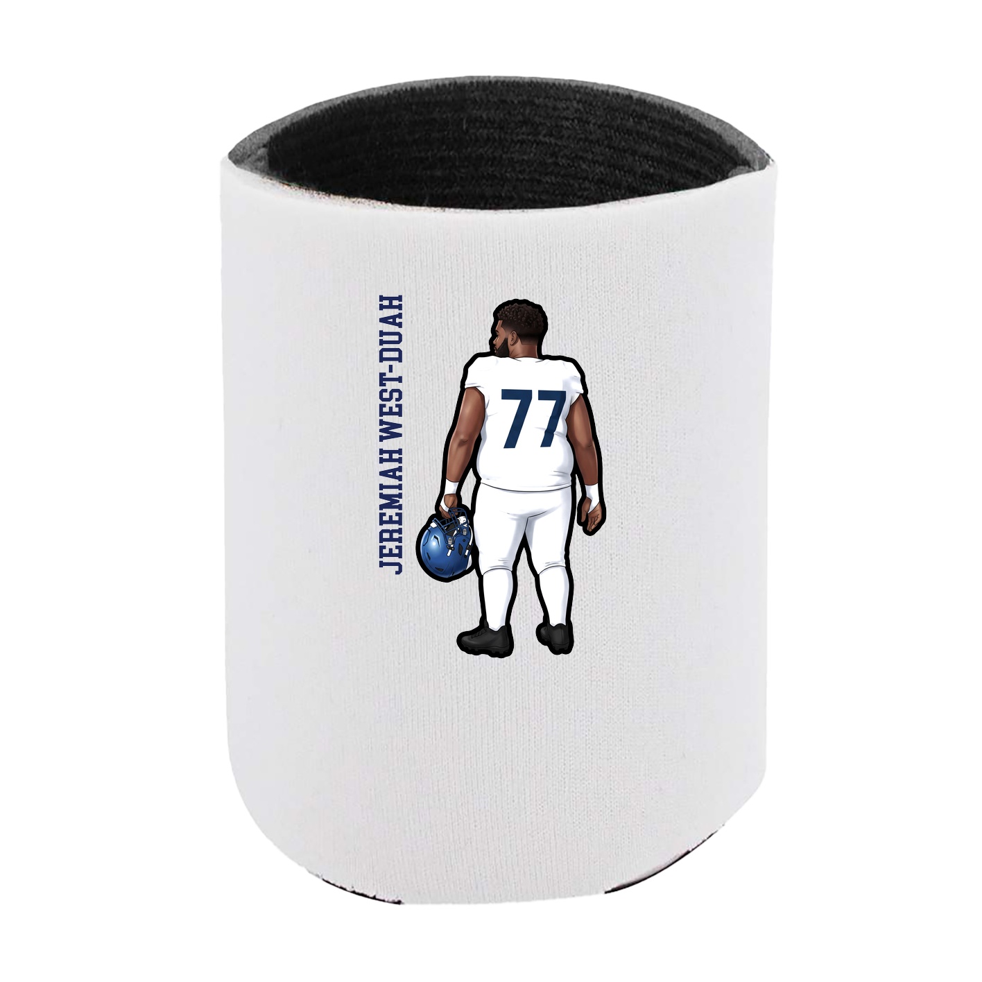 Can Holder — Name Vertical in White