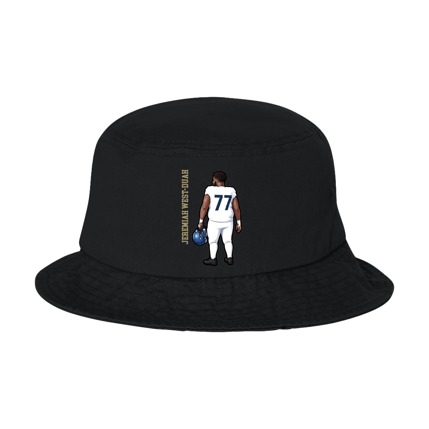 Bucket Cap — Name Vertical in Black
