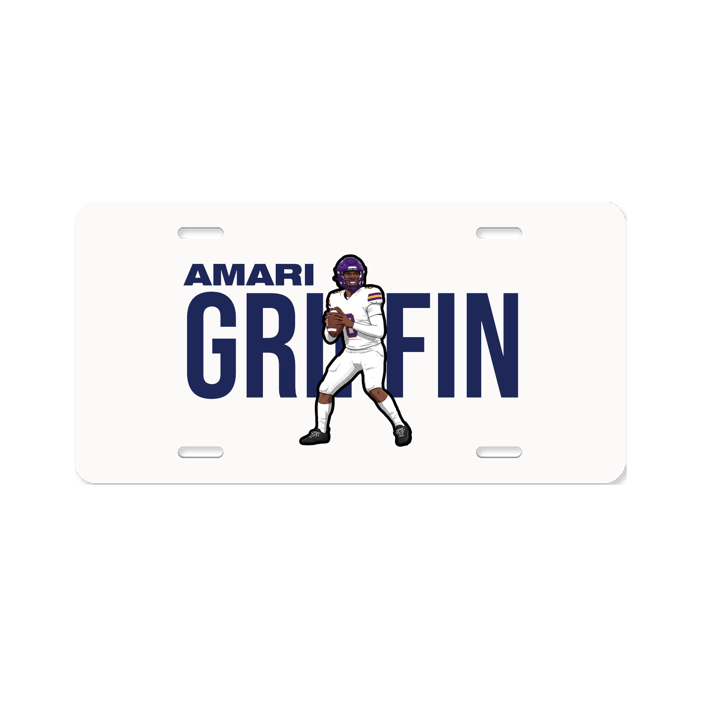 License Plate — Player Name in Classic