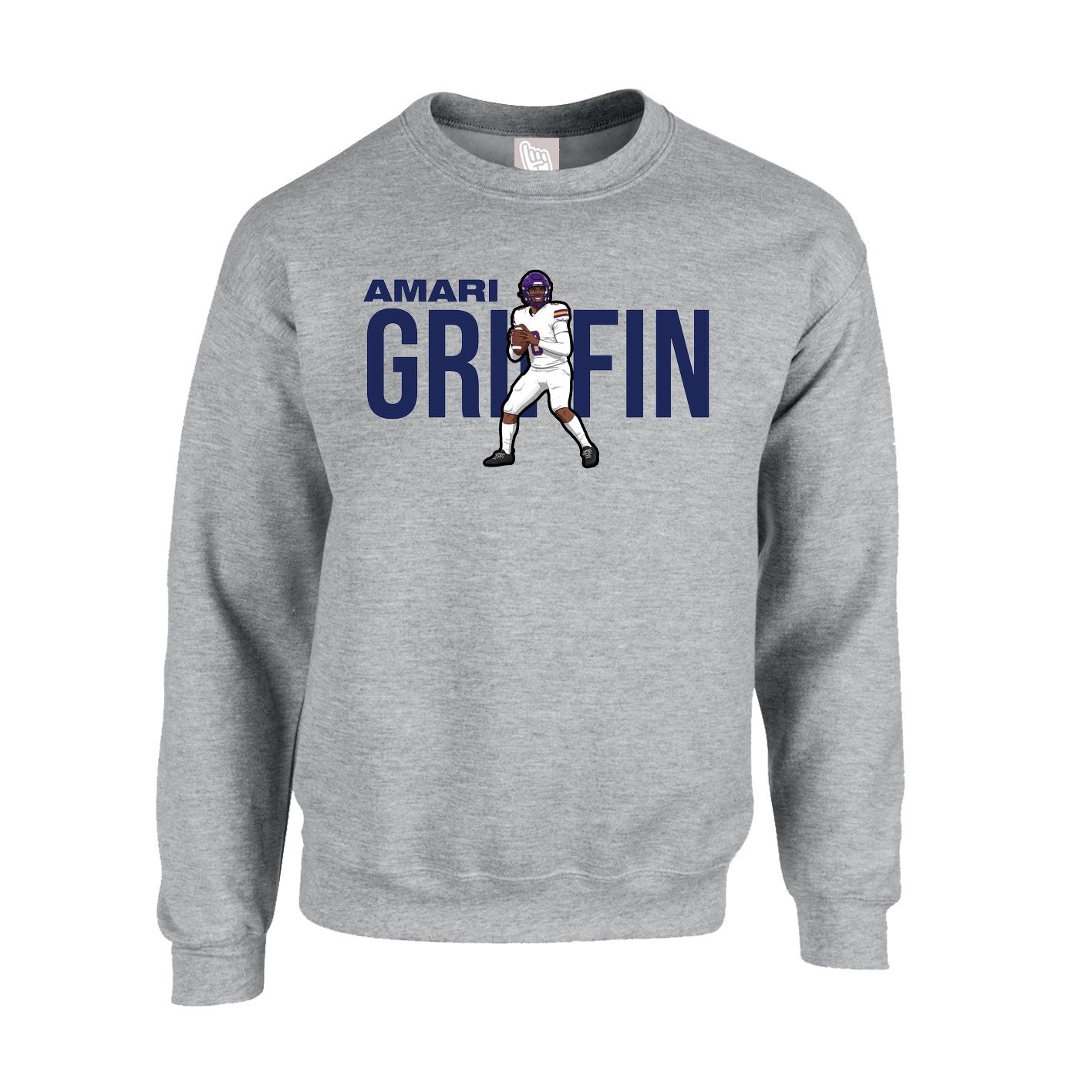 Fleece Crew — Player Name in Grey