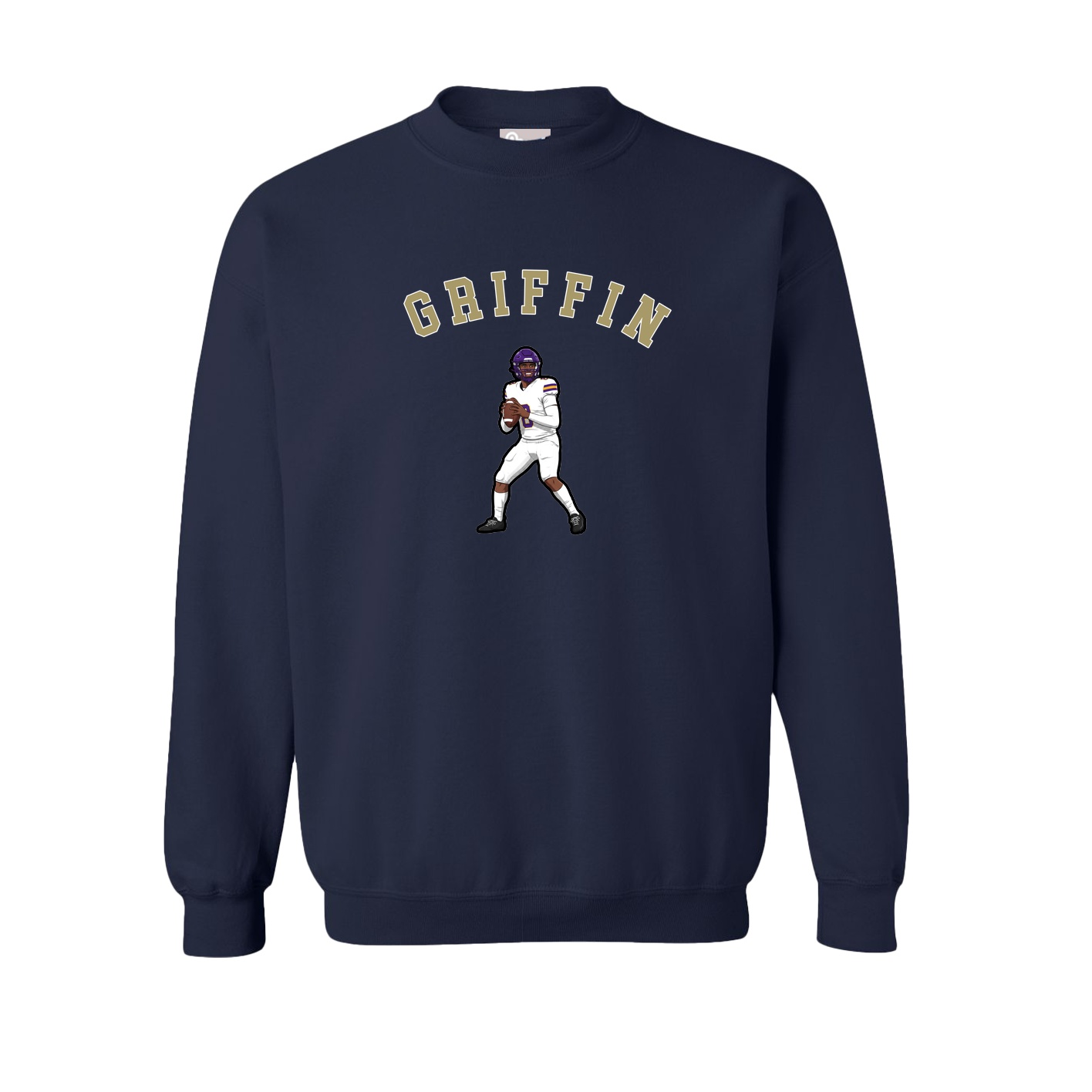Fleece Crew — Shirsey Arch in Navy