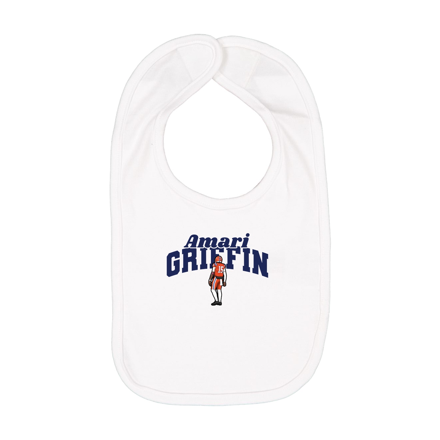 Infant Bib — Signature Arch in White