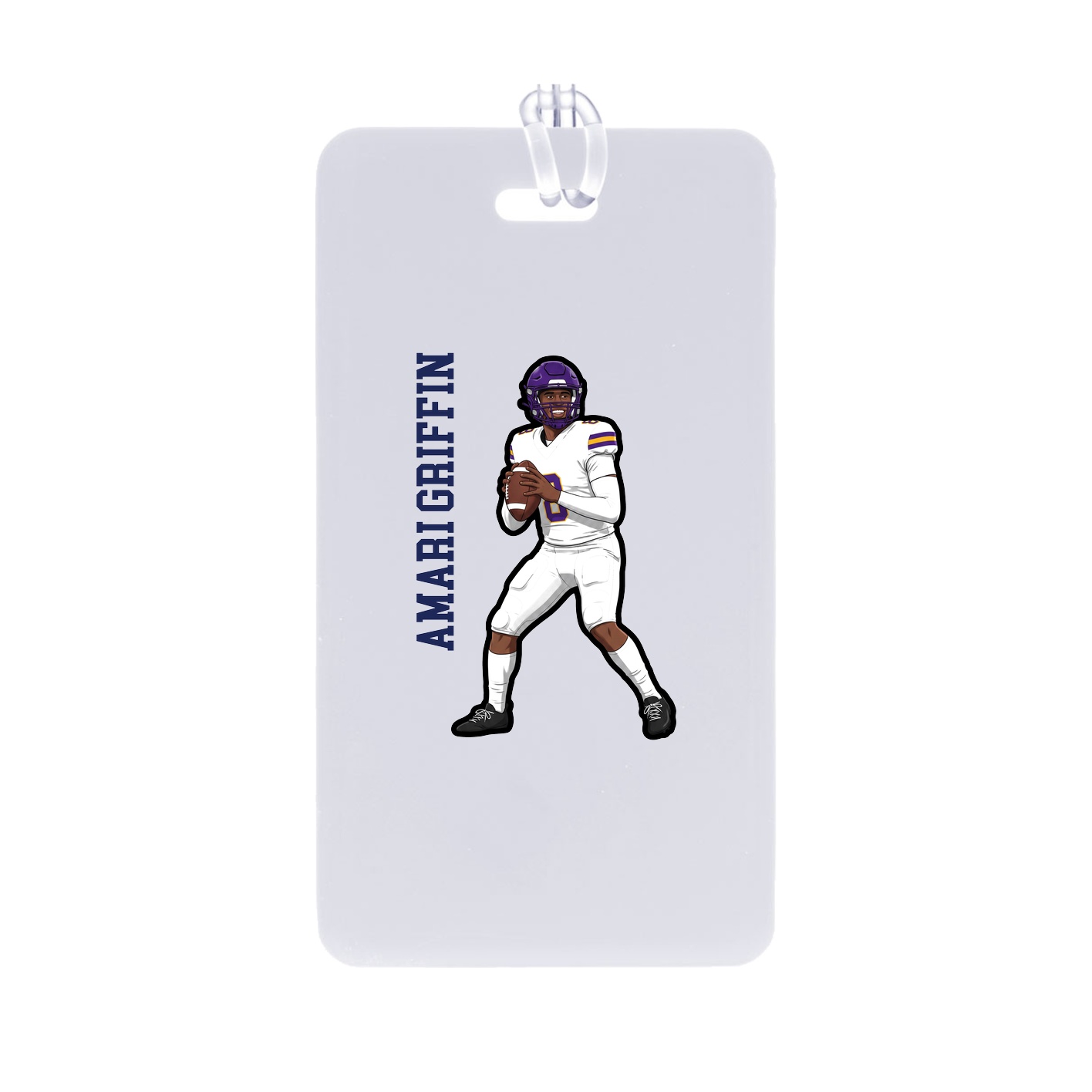 Bag Tag — Name Vertical in Classic
