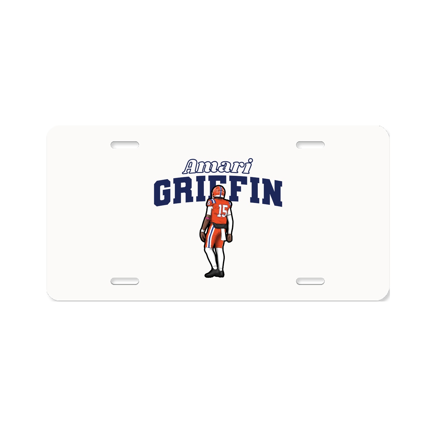 License Plate — Name Arch in Classic