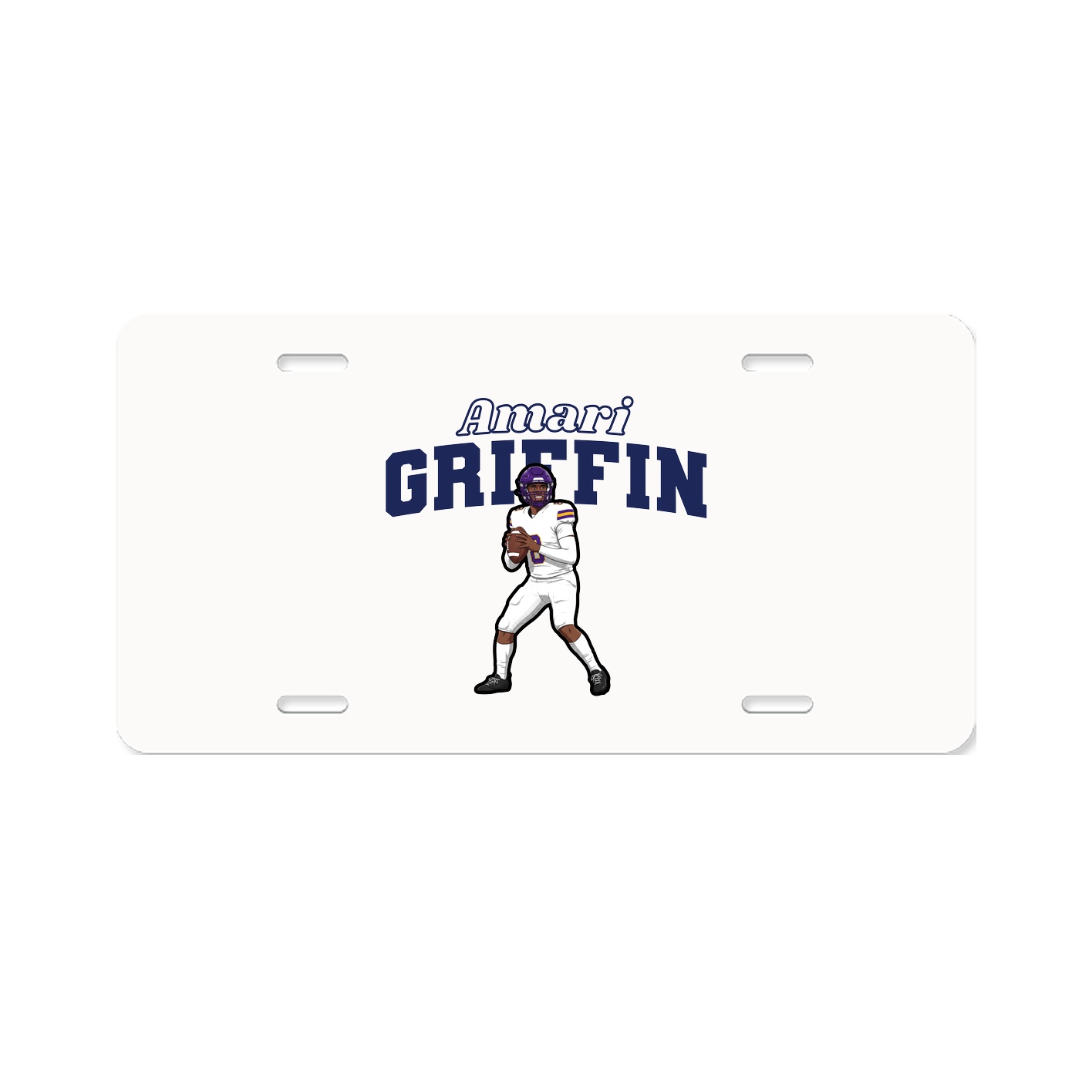 License Plate — Name Arch in Classic