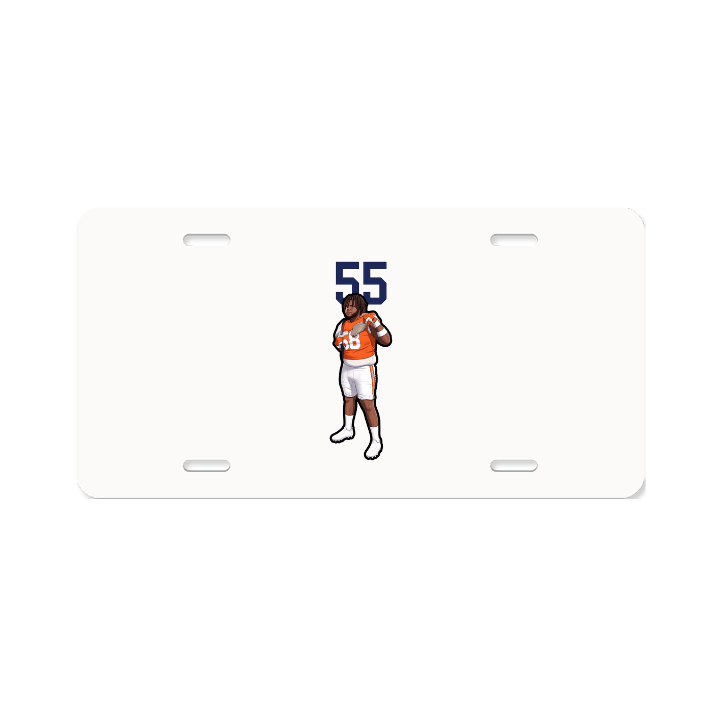 License Plate — Number Top in Classic