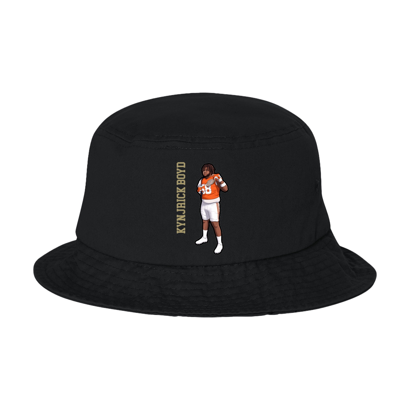 Bucket Cap — Name Vertical in Black
