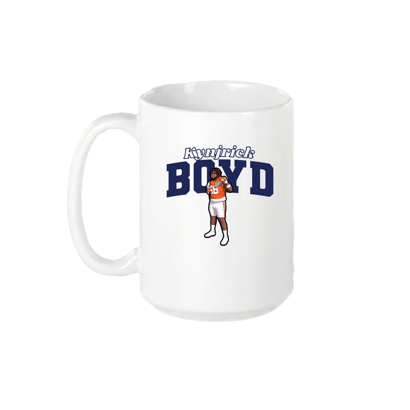 15oz Coffee Mug — Name Arch in White