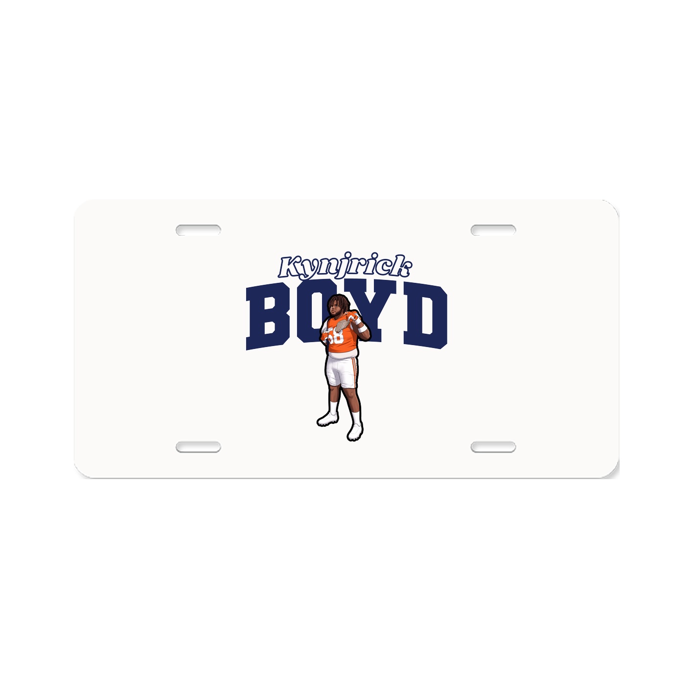 License Plate — Name Arch in Classic
