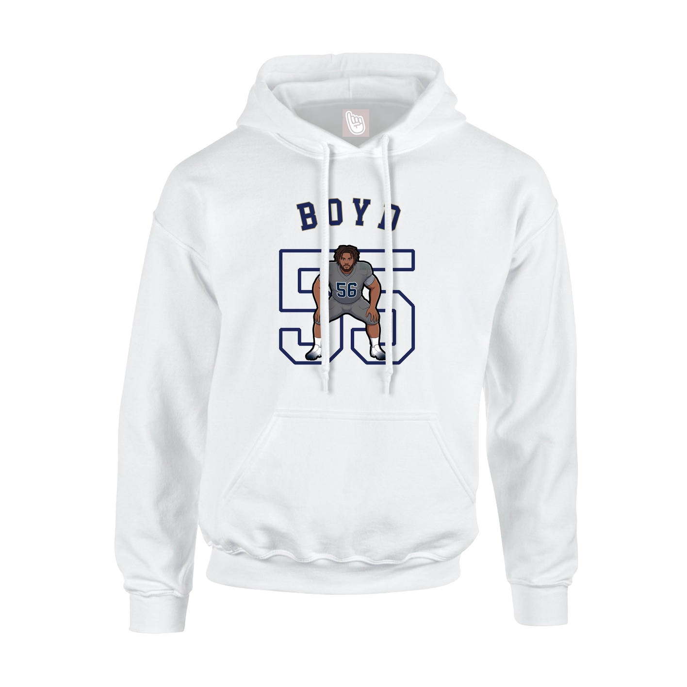 Youth Hoodie — Shirsey Arch in White