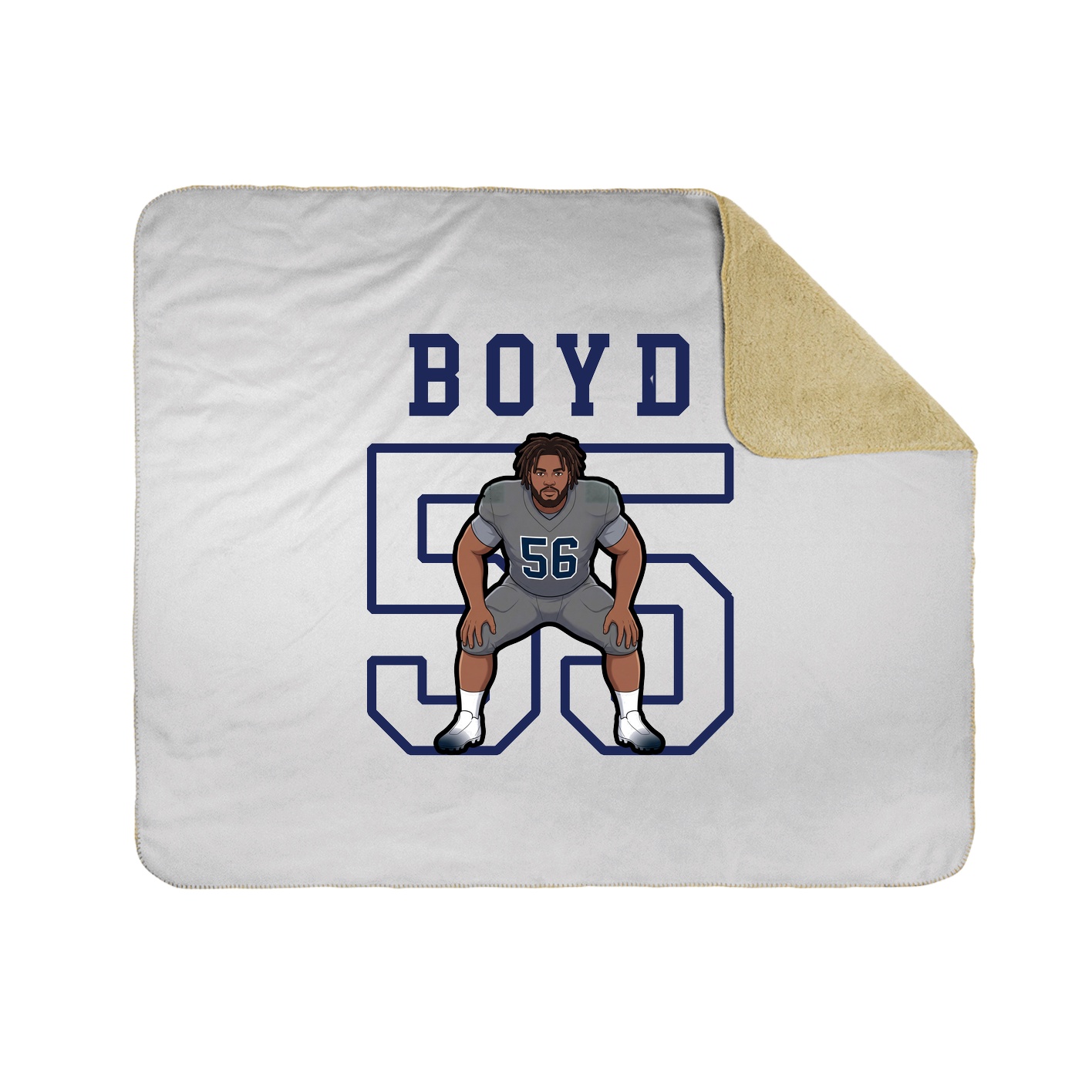 Throw Blanket — Shirsey in White