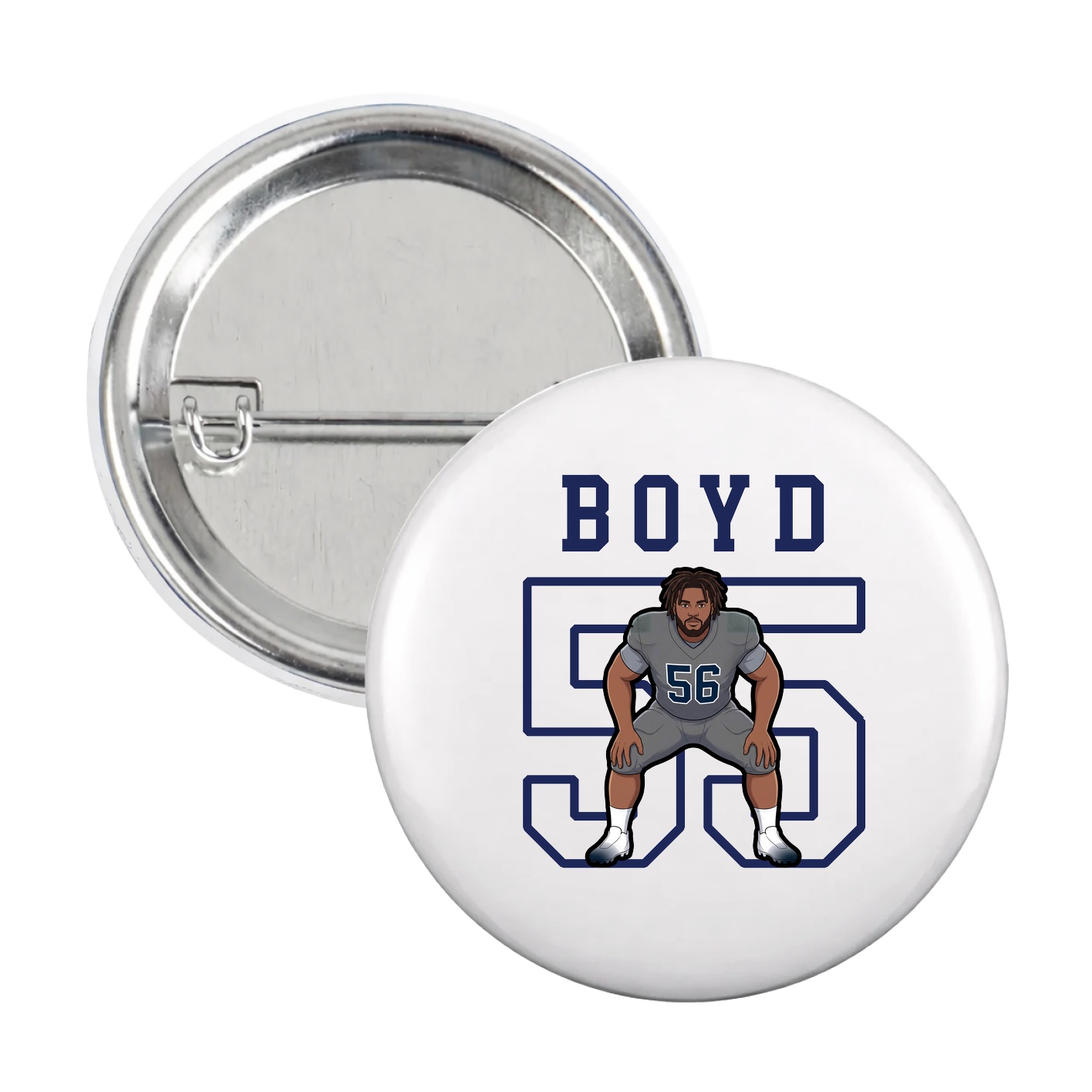 Game Day Button — Shirsey in White