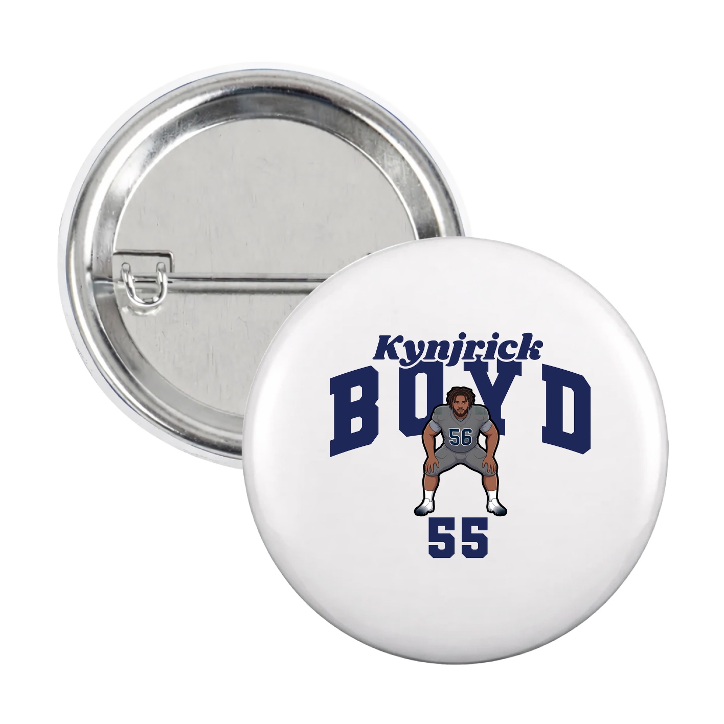 Game Day Button — Signature Arch in White