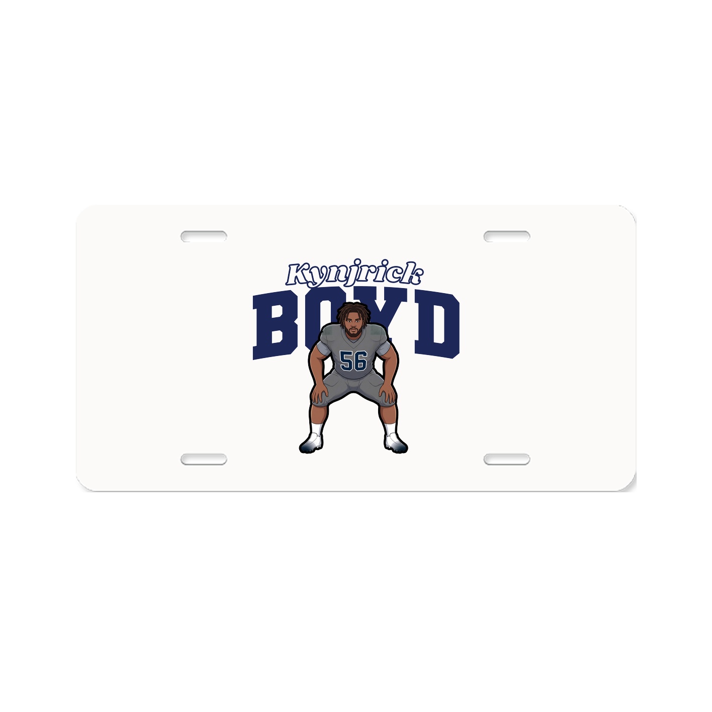 License Plate — Name Arch in Classic