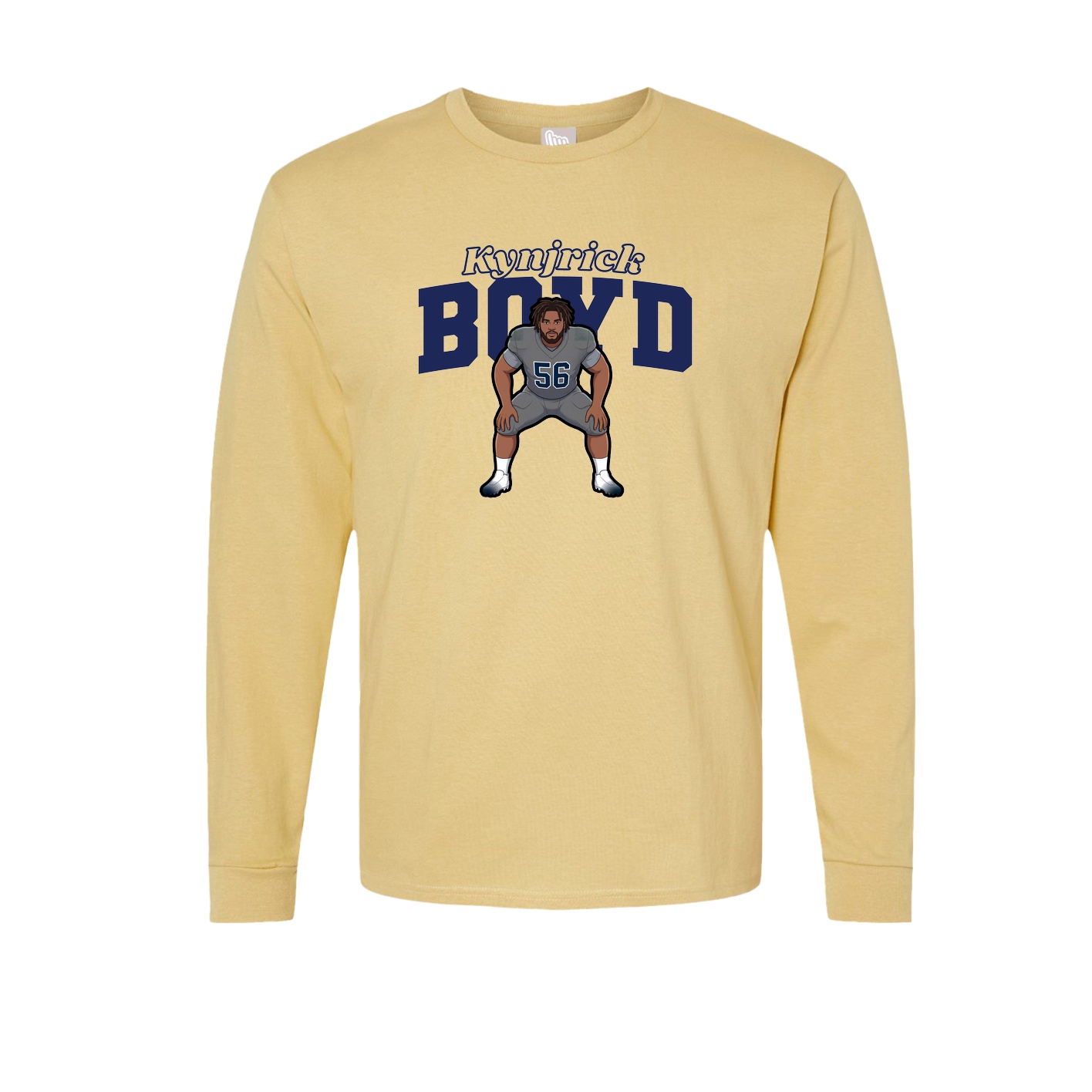 Long Sleeve Tee — Name Arch in Vegas Gold