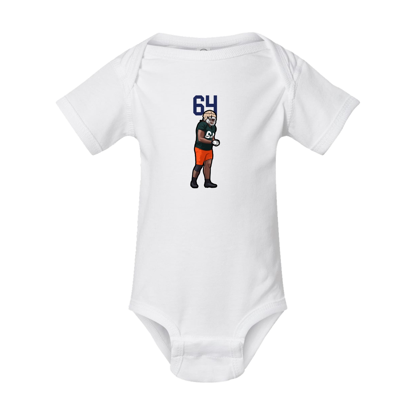Baby Onesie — Number Top in White
