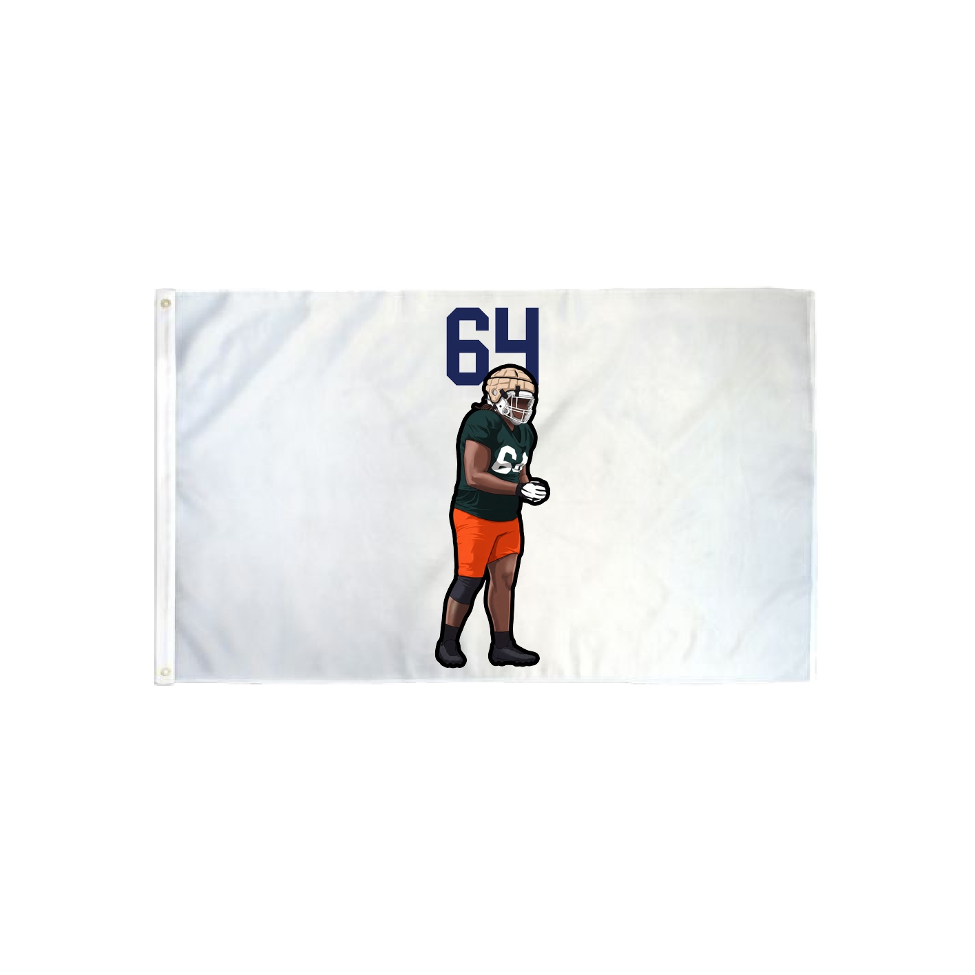 3x5 Flag — Number Top in Classic