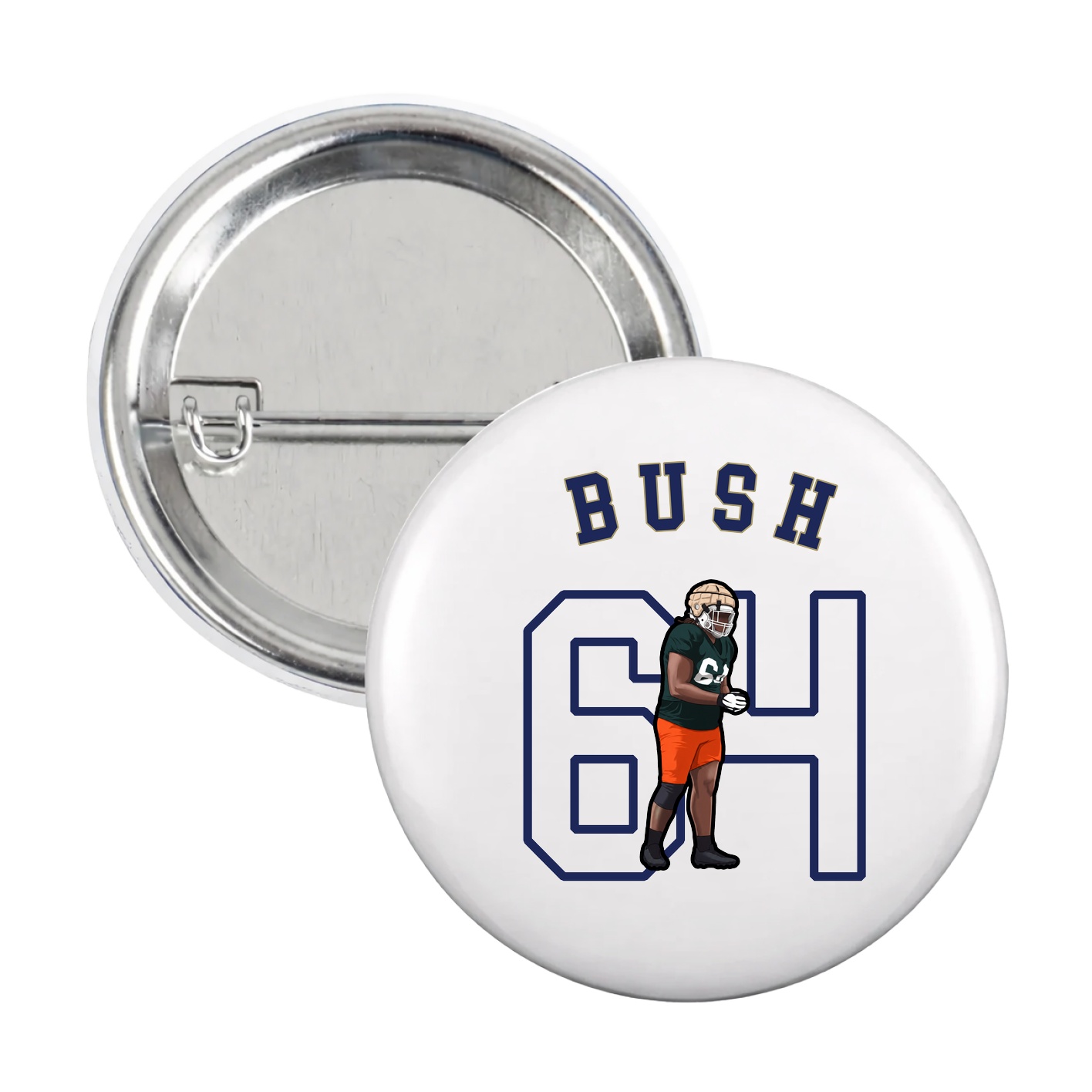 Game Day Button — Shirsey Arch in White
