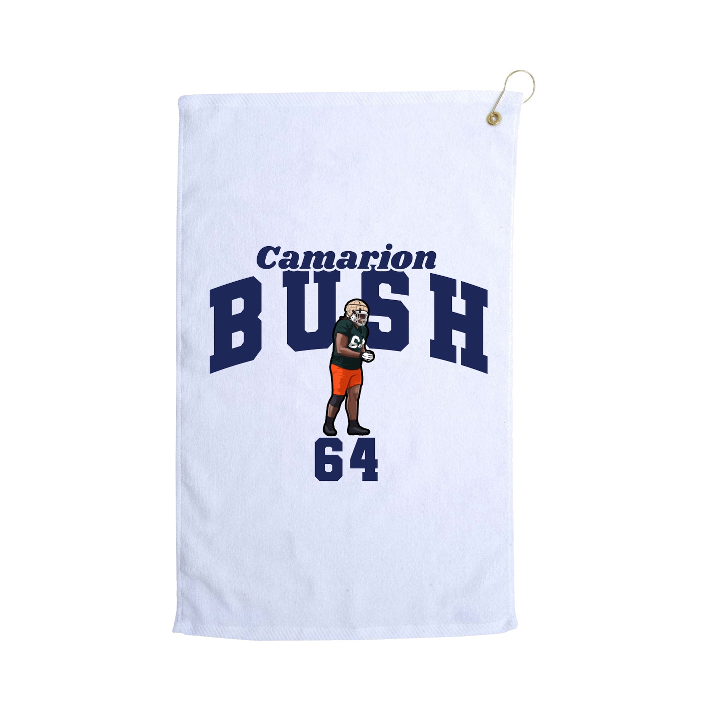 Golf Towel — Signature Arch in White