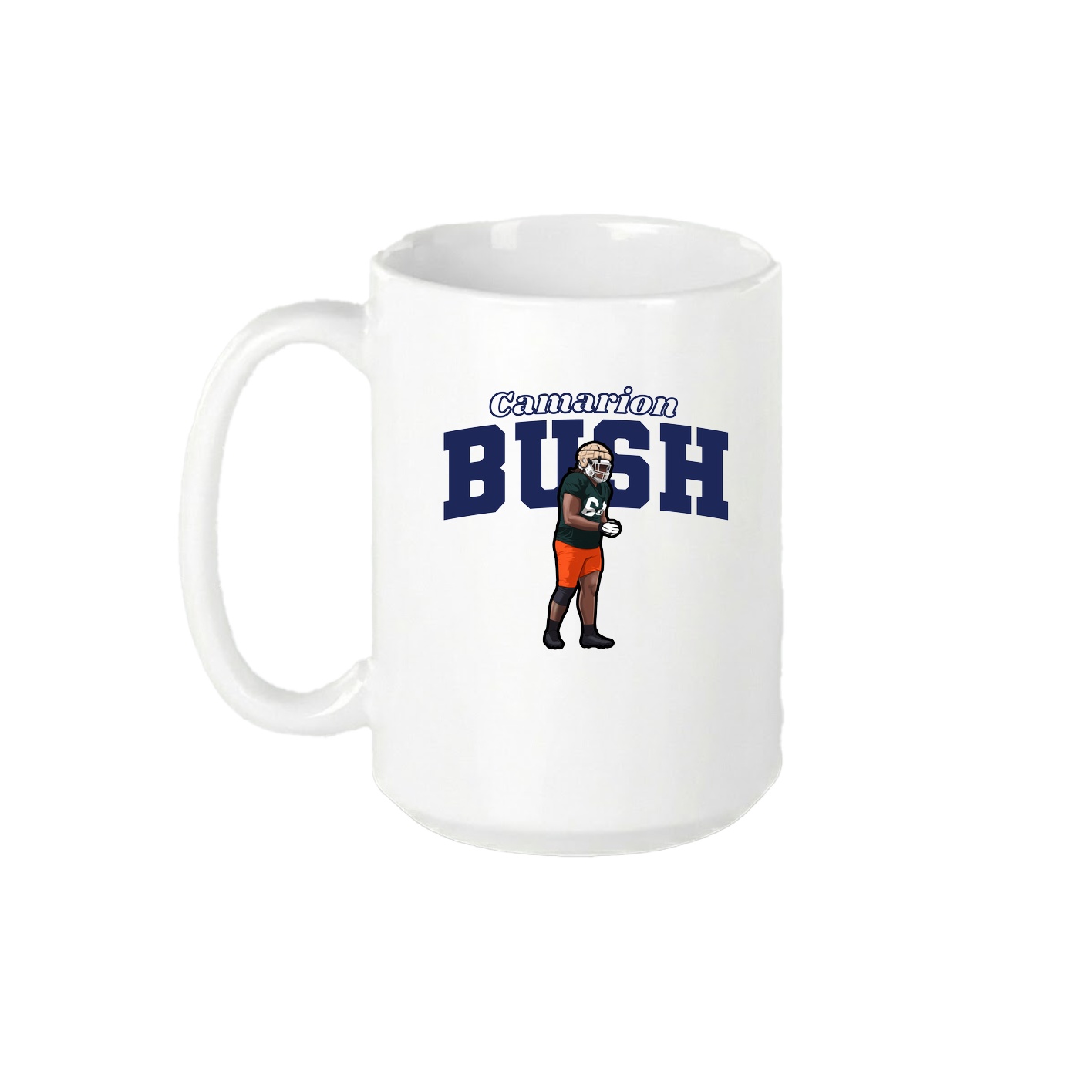 15oz Coffee Mug — Name Arch in White