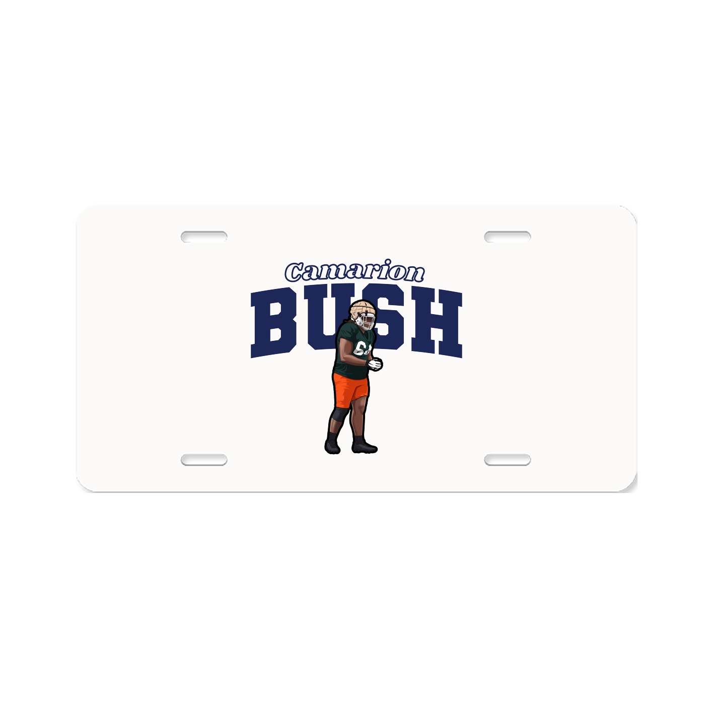 License Plate — Name Arch in Classic