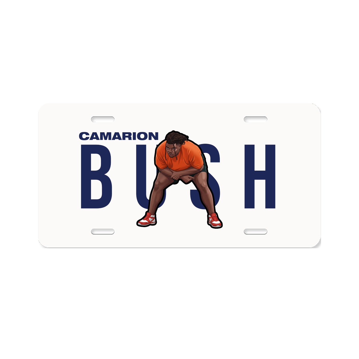 License Plate — Player Name in Classic