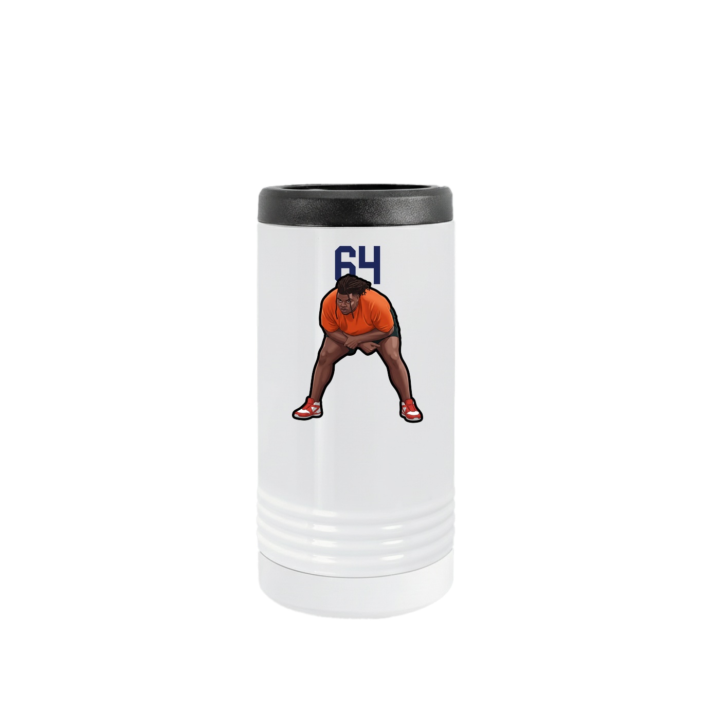 Slim Beverage Holder — Number Top in White