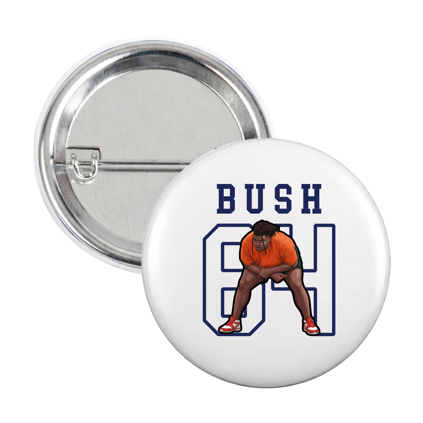 Game Day Button — Shirsey in White