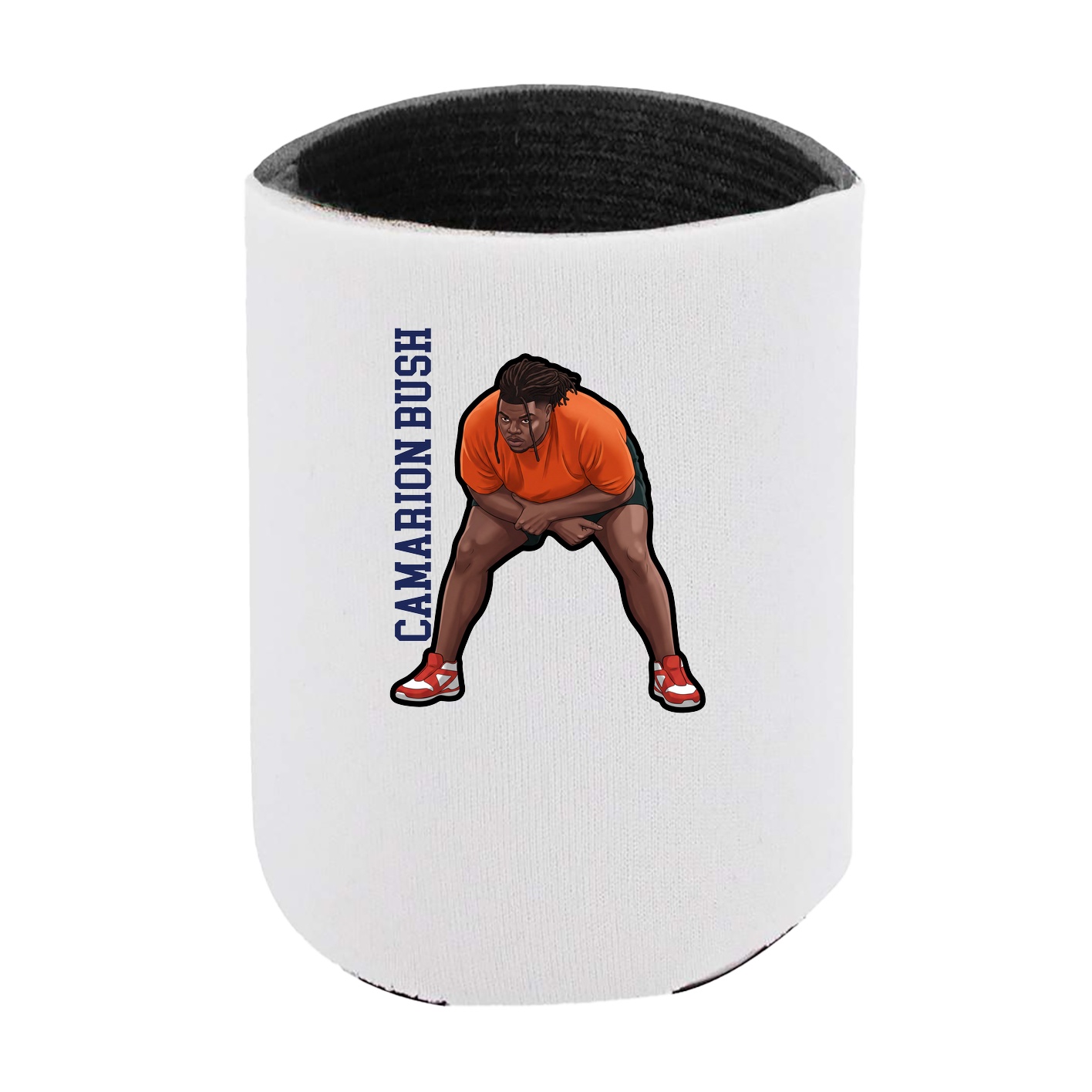 Can Holder — Name Vertical in White