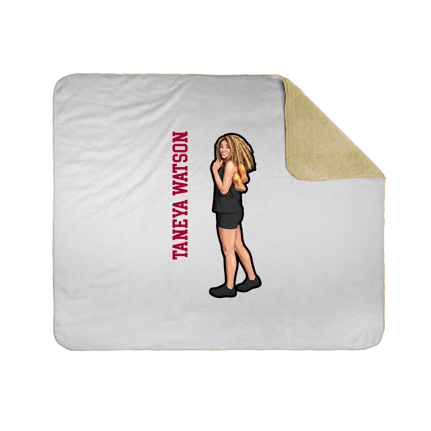 50x60 Sherpa Lined Throw Blanket
