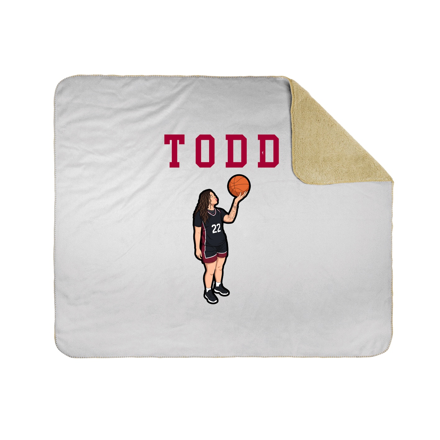 Throw Blanket — Shirsey in White