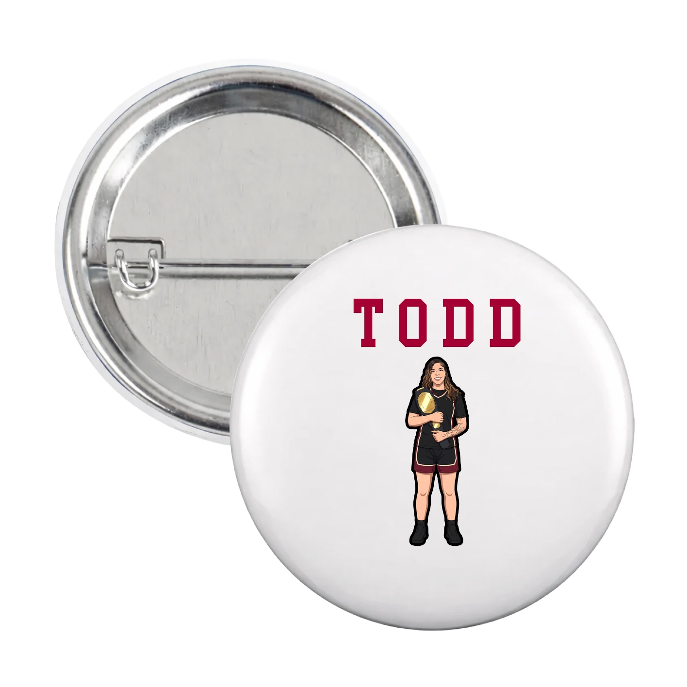Game Day Button — Shirsey in White